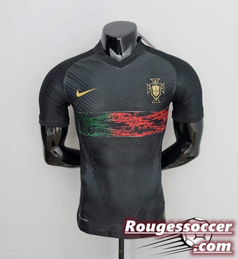 Portugal Black Training Kit Shirt 2022/23 Player Version